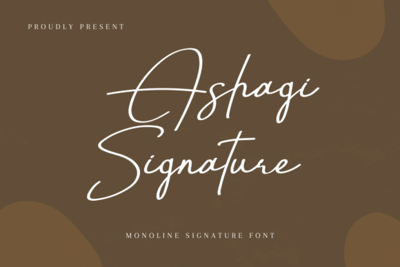 Ashagi Signature: The Elegant Typeface for Handmade Brands