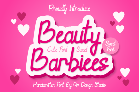 Beauty Barbiees: A Bold, Authentic Display Font for Branding