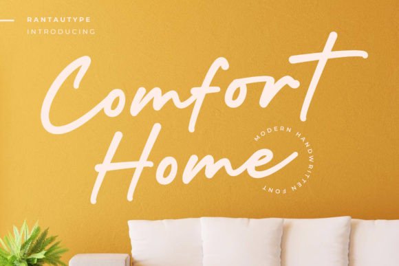Comfort Home: A Modern Script Font for Scroll-Stopping Brand Content