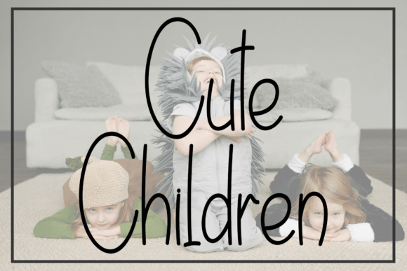 Cute Children: A Playful Handwritten Font for Digital Branding