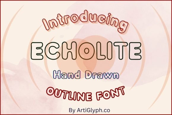 Echolite Outline: The Handwritten Typeface That Elevates Small Business Branding