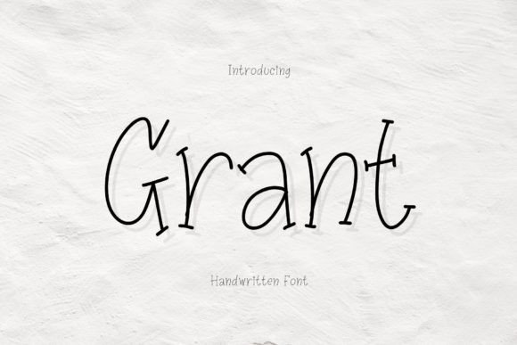 Grant: A Playful Handwritten Typeface for Modern Web Design
