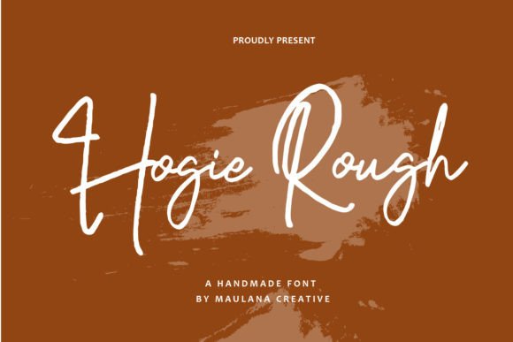 Hogie Rough: A Delicate Handwritten Font for Crafters