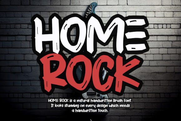 Home Rock: A Handwritten Typeface for Editorial Design