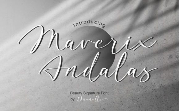 Maverix Andalas: The Elegant Script Font for Polished Brand Identity