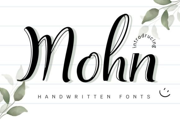 Mohn Script Font for Small Business Branding