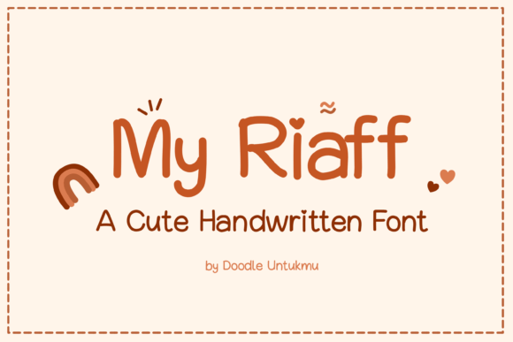 My Riaff: A Handwritten Script Font for Warm, Trustworthy Web Design