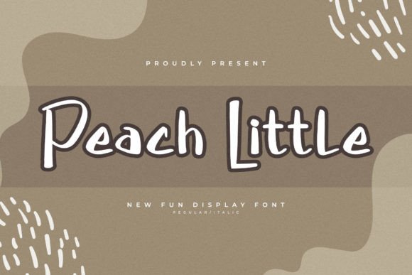 Peach Little: A Playful Display Typeface for Modern Editorial Design