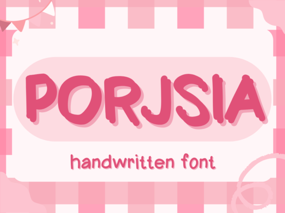 Porjsia Font: A Handwritten Touch for Editorial Warmth