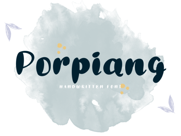 Porpiang: The Handwritten Typeface That Elevates Your Brand Identity