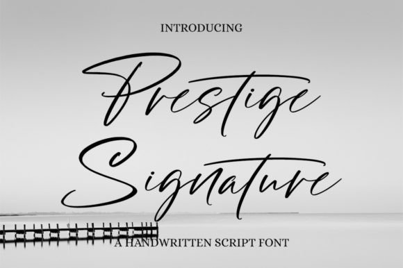 Prestige Signature: A Graceful Script Font for Brand Confidence