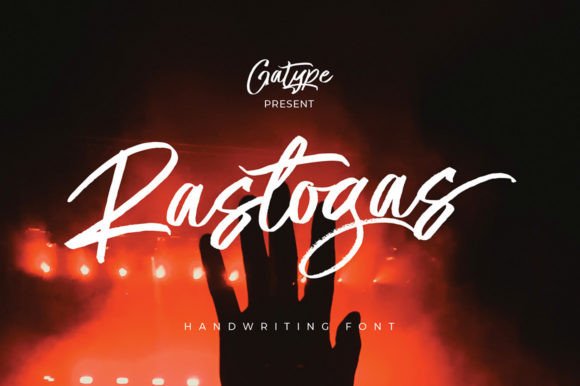 Rastogas: A Realistic Brush Typeface for Authentic Branding