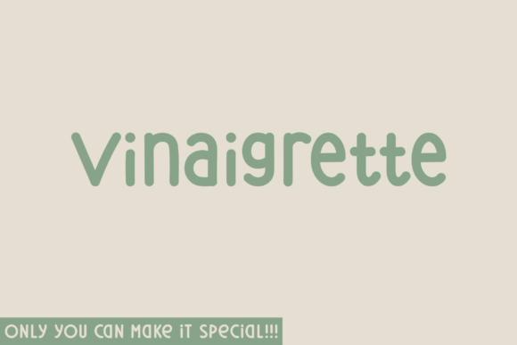 Vinaigrette: A Natural Handwritten Font for Makers