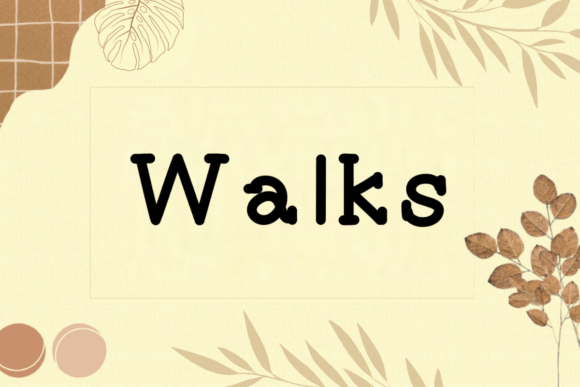 Walks: The Handwritten Typeface That Elevates Campaign Visuals